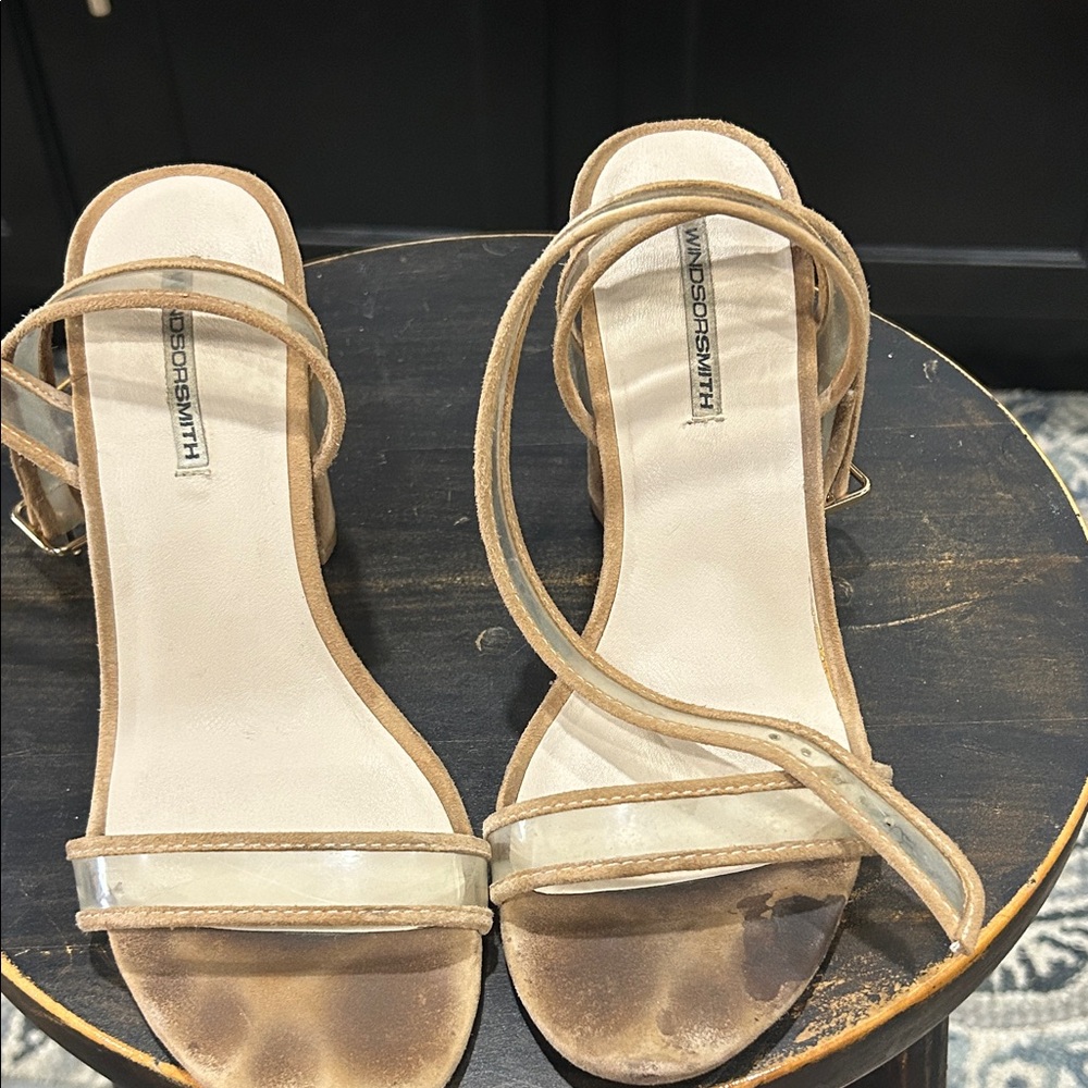 Windsor Smith Tan Strappy Heels